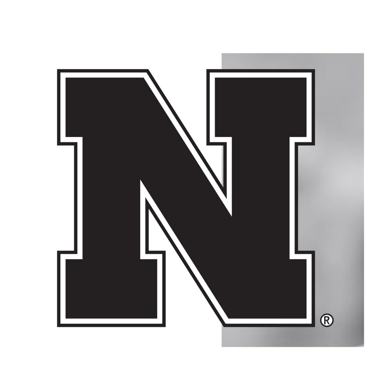 Nebraska N campus icon 1-C Black