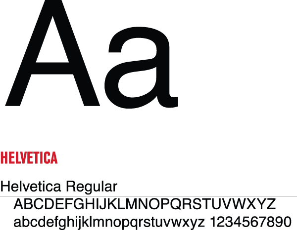 Helvetica font examples
