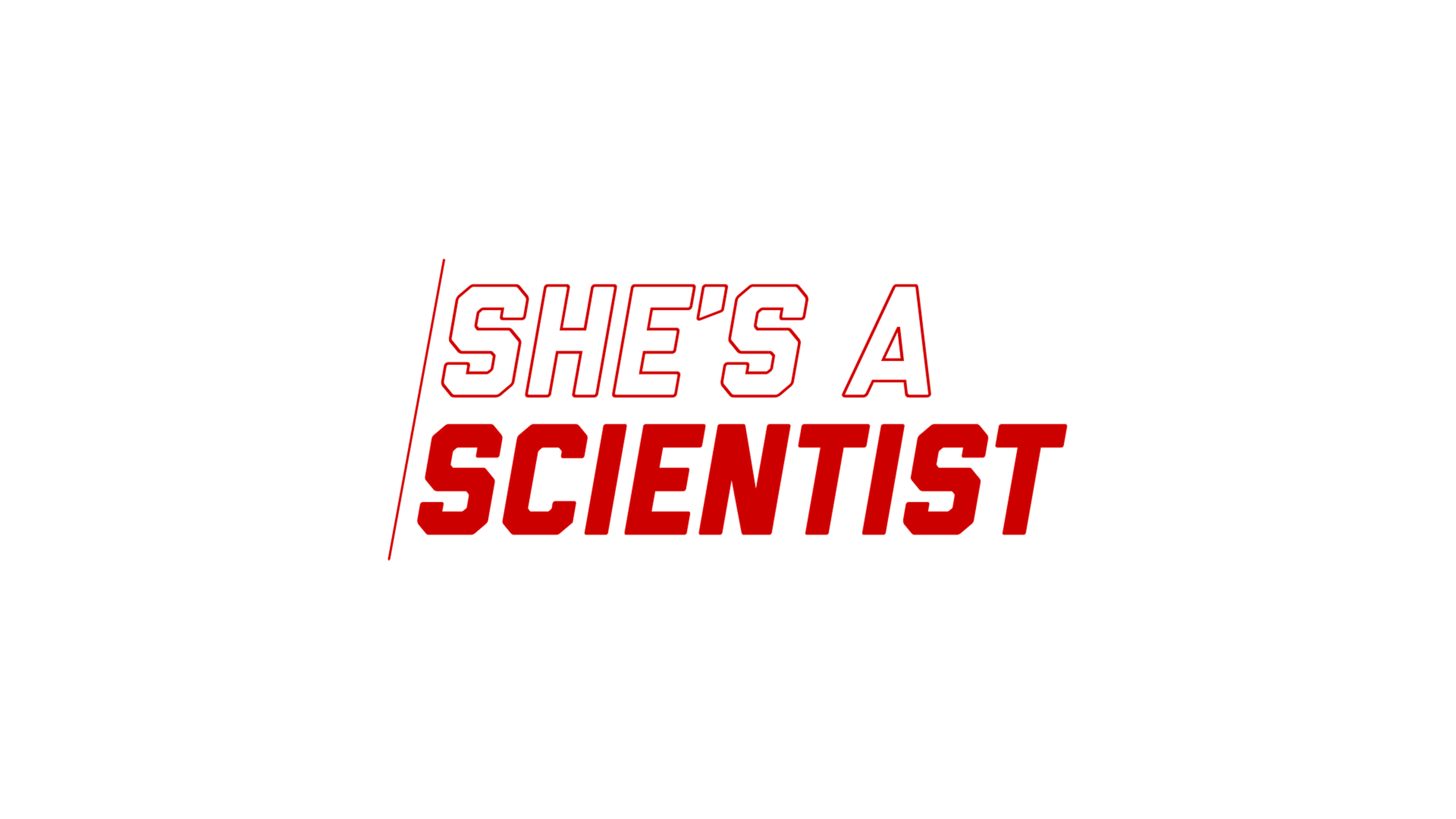 She's a Scientist video title screen