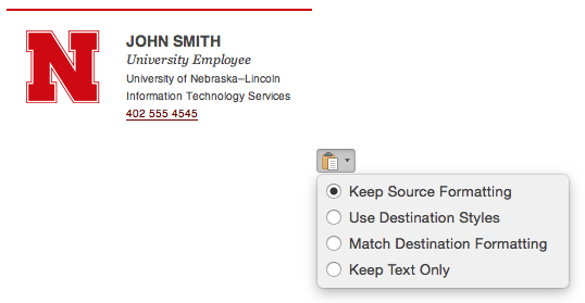 Keep Source Formatting Example Screenshot.