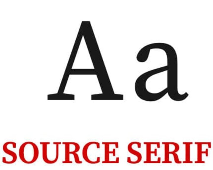 Sample of Source Serif text