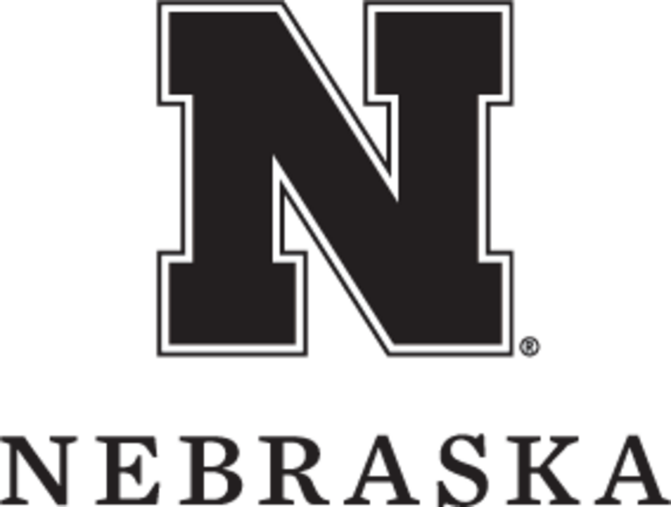 Nebraska N with Nebraska name in all caps serif centered underneath, all in black
